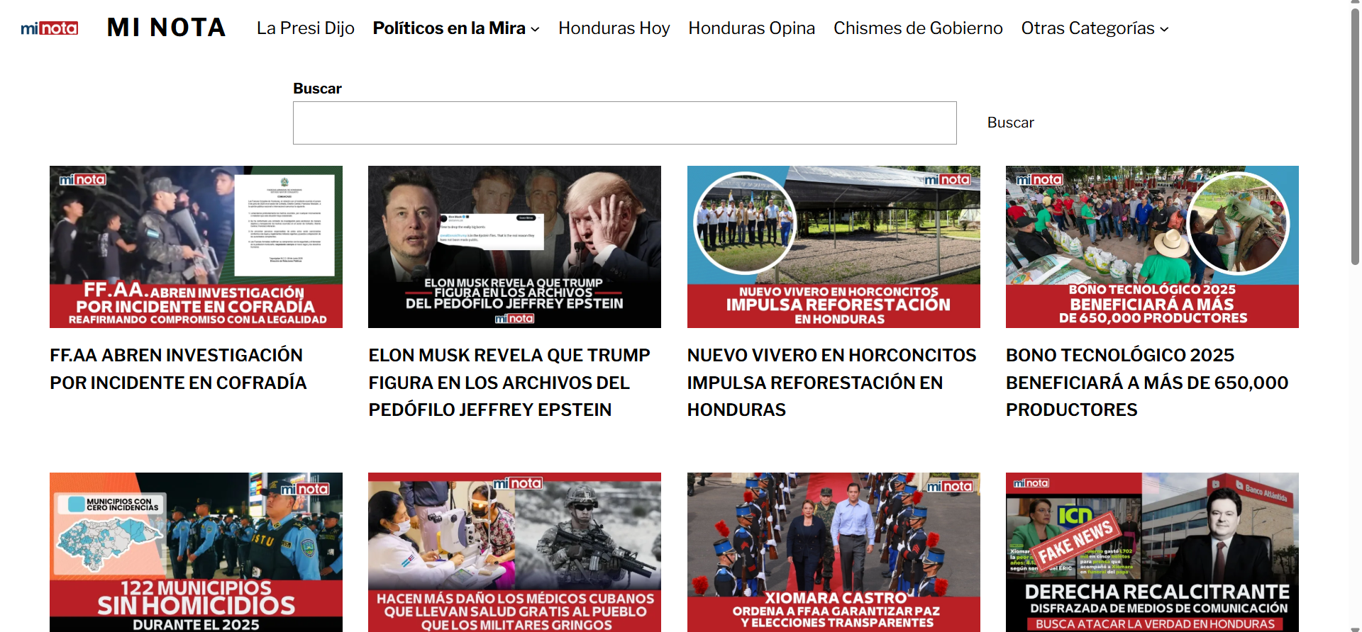 No, «Mi Nota» no es un medio informativo auténtico.