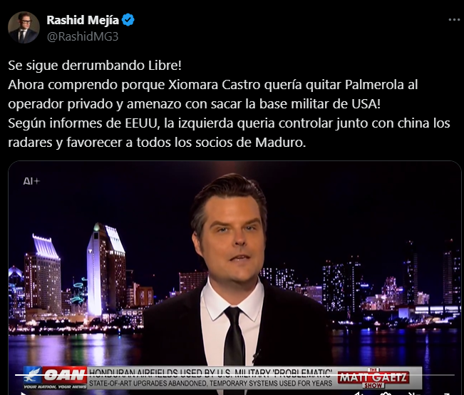 No, no hay evidencia de influencia china para interferir radares en la base Soto Cano.