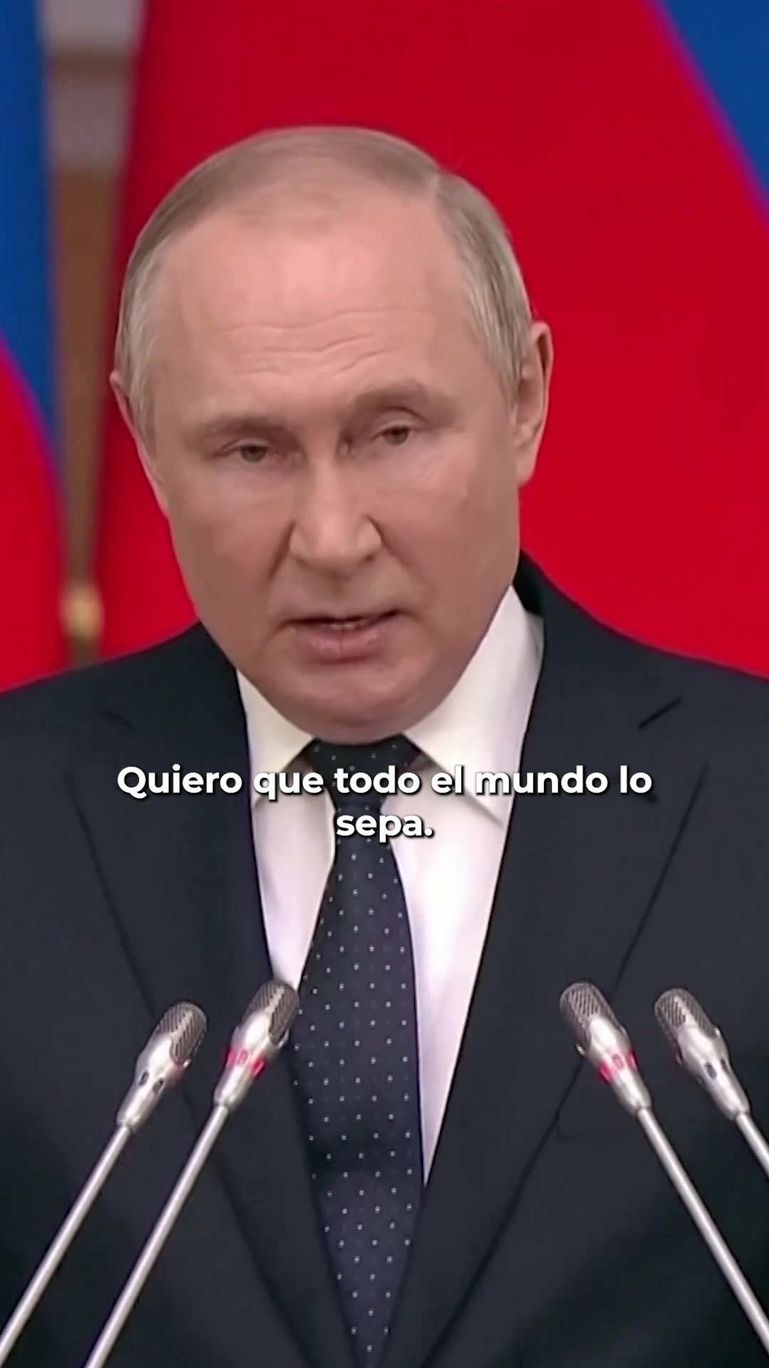 Sí, el pasado miércoles el Presidente Vladimir Putin en un discurso en la televisión manifestó con atacar a países.