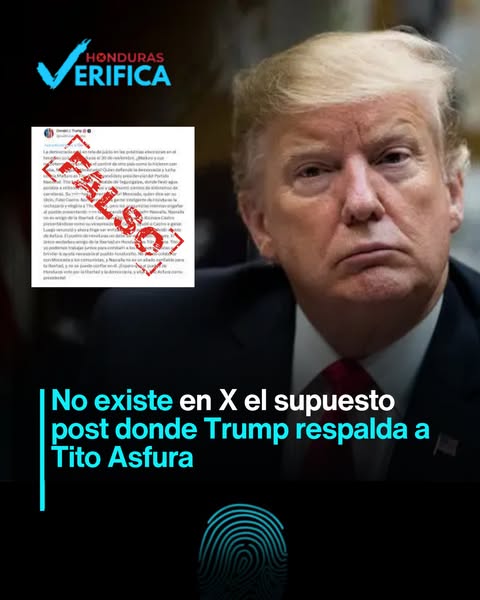 No, esta no es una publicación de Honduras Verifica desmintiendo a Donald Trump.