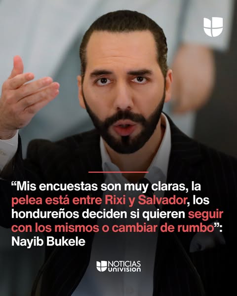 No, esta no es una publicación de Univisión Noticias sobre declaraciones del presidente Bukele.