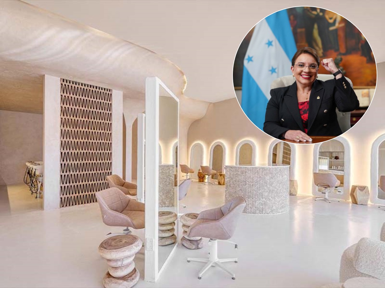 No, la foto del salón de belleza de Xiomara Castro en Casa Presidencial no es de Honduras, es de Australia