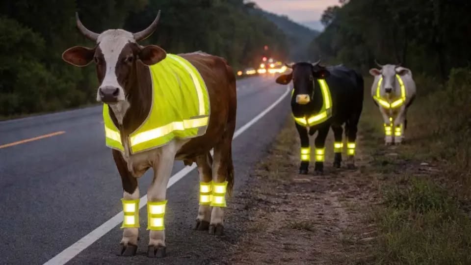 Es engañoso que diputado Bayron Banegas propuso usar chalecos reflectantes en ganado