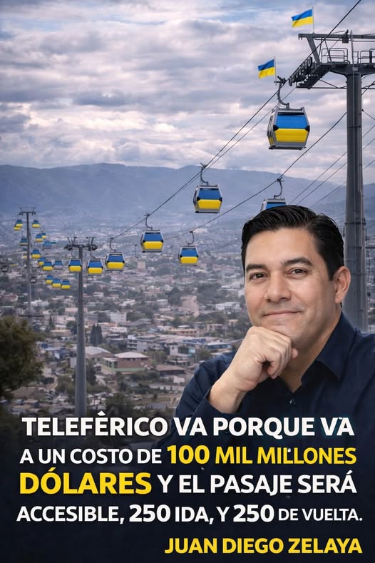 No, alcalde Juan Diego Zelaya no anunció que el teleférico costará $100 mil millones