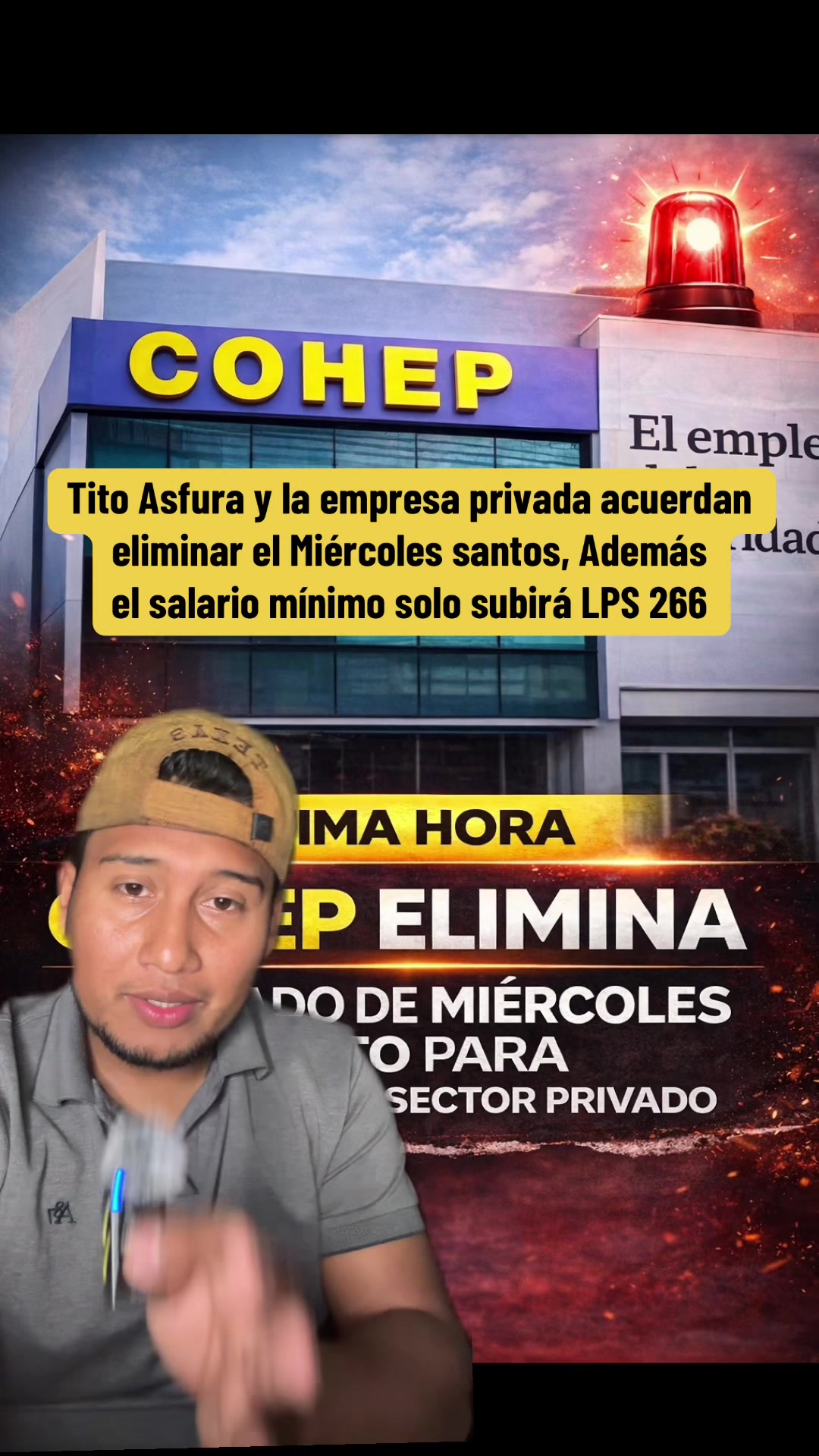 No, Nasry Asfura y el Cohep no están eliminando un día del feriado de Semana Santa