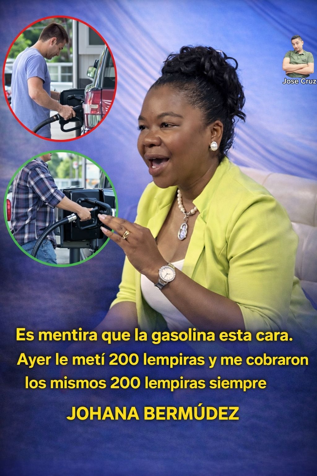 No, diputada no dijo que «metí L200″ de combustible y “me cobraron los mismos L200»