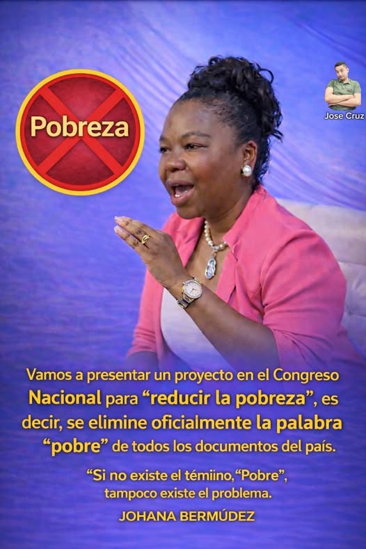 No, Johana Bermúdez no dijo que presentará un proyecto para eliminar la palabra “pobre” en Honduras
