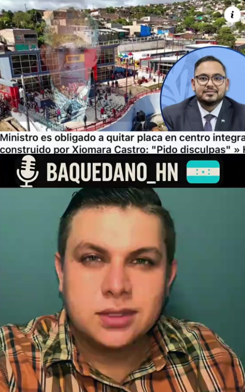 Sí, secretario de Cultura reinauguró una obra entregada en el gobierno de Xiomara Castro