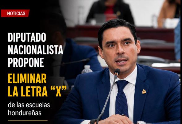 Falso que el diputado Kilvett Bertrand haya propuesto eliminar la letra «X» en escuelas hondureñas